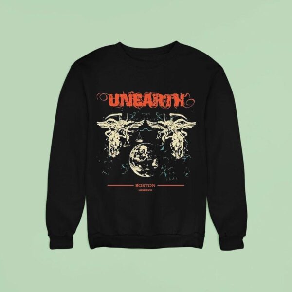 Unearth Boston Spring Tour Dates Sweatshirt
