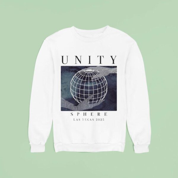 Unity Sphere Las Vegas Collective Globe Hands Sweatshirt