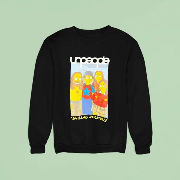 Unpeople Smiling Politely Cartoon Sweatshirt