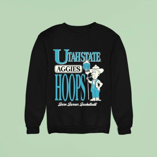 Utah State Aggies Barn Burner Farmer Hoops Sweatshirt