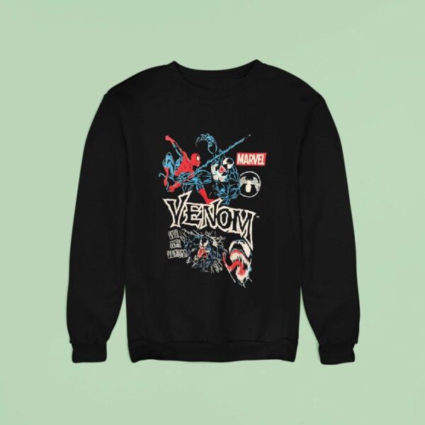 Venom And Spider Man We Are Venom Sweatshirt