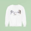 Walt Disney And Mickey Mouse Standing On Main Street Usa At The Magic Kingdom Sweatshirt