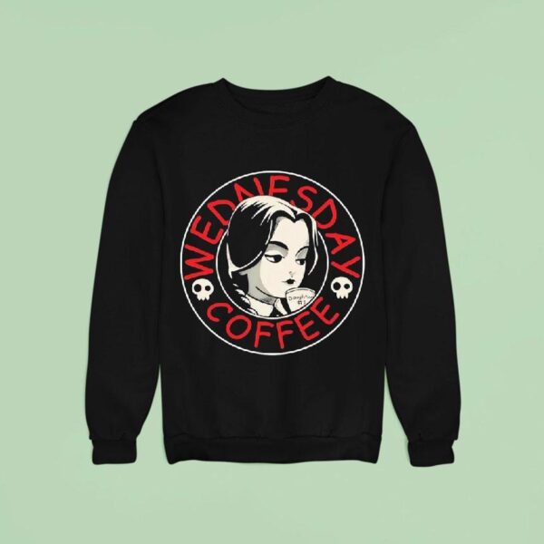 Wednesday Addams Coffee Sweatshirt