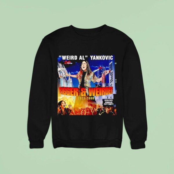 Weird Al Yankovic Bigger And Weirder Tour Sweatshirt