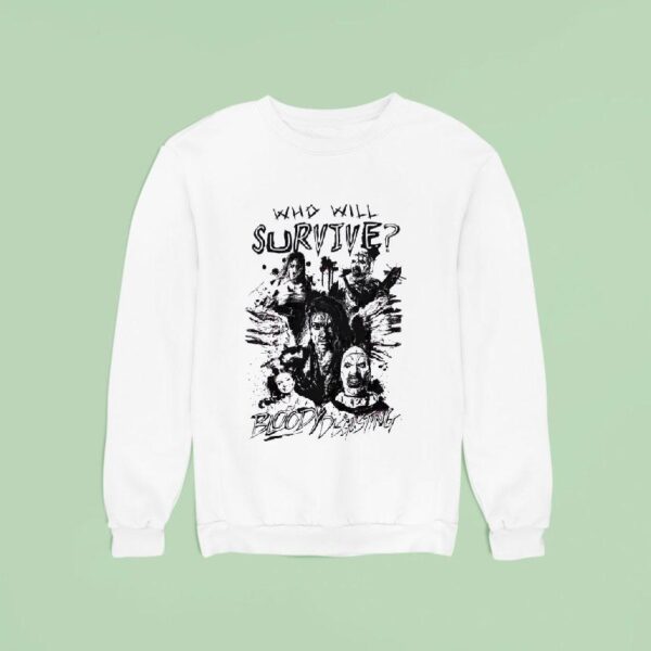 Who Will Survive Bloody Disgusting Horror Characters Sweatshirt