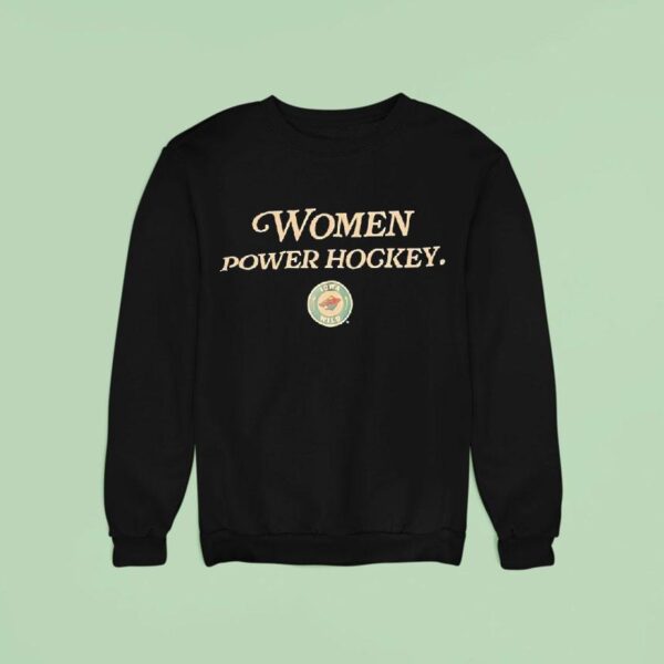 Women Power Hockey Iowa Wild Logo Sweatshirt