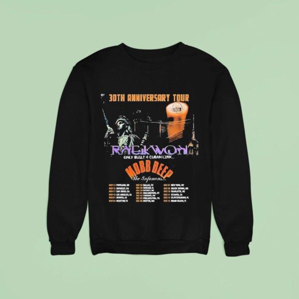 Wu Tang Clan Th Anniversary Tour Dates For November And December In Portland Or With Mobb Deep And Raekwon Sweatshirt