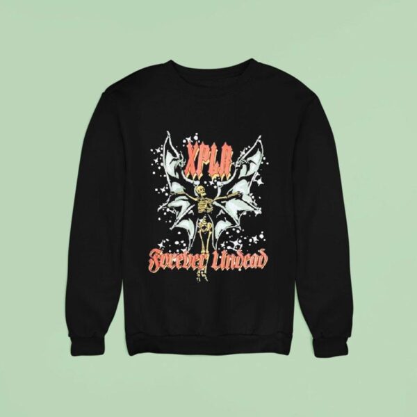 Xplr Forever Undead Skeleton Wings Sweatshirt