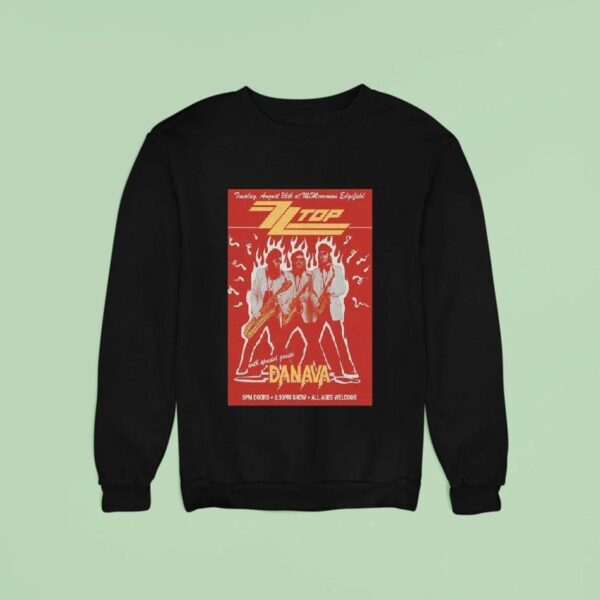 Zztop All Ages Welcome Danava Tour Sweatshirt