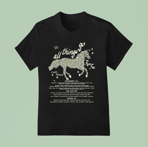 All Things Go Run Free Lineup T Shirt