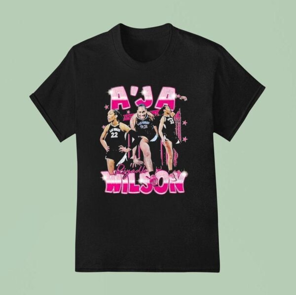 A Ja Wilson Riyadh Las Vegas Aces Basketball Graphic T Shirt