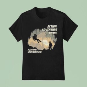 Action Adventure Twins A Journey Underground T Shirt