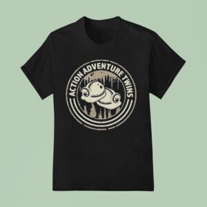 Action Adventure Twins Logo T Shirt