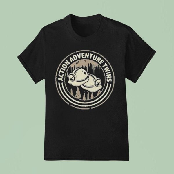 Action Adventure Twins Logo T Shirt