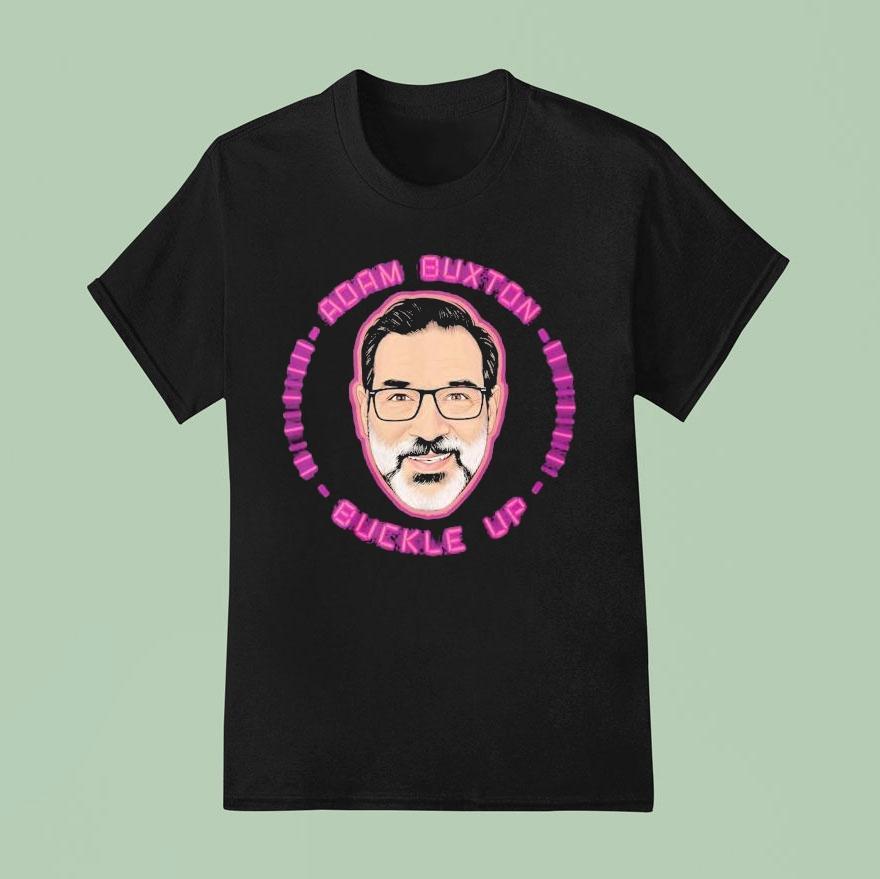 Adam Buxton Buckle Up Big Head T Shirt