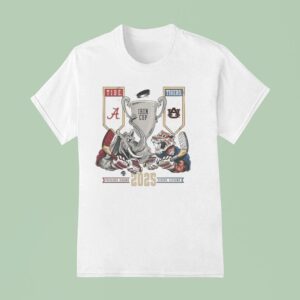 Alabama Crimson Tide Vs Auburn Tigers Iron Cup Hockey T Shirt