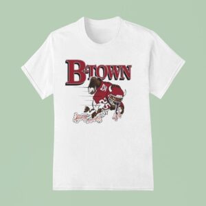 B Town Indiana Hoosiers Mascot Football T Shirt