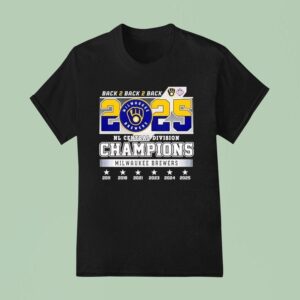 Back Back Back Milwaukee Brewers Nl Central Division Champions T Shirt