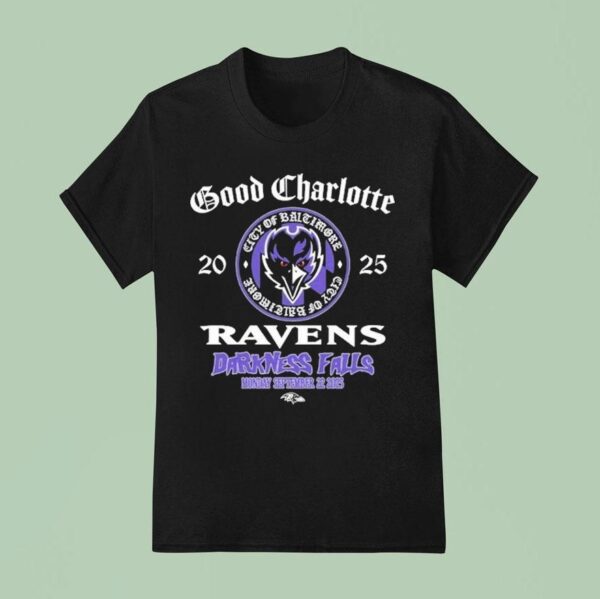 Baltimore Ravens Good Charlotte Darkness Falls Sep T Shirt