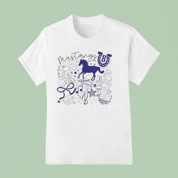 Bane Mustangs Doodle Together We Can T Shirt