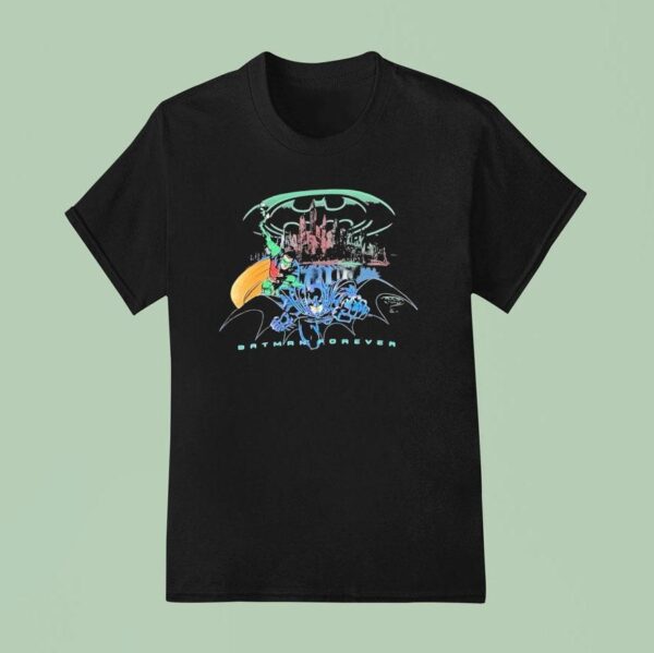 Batman Forever Batman Robin With Other Characters T Shirt