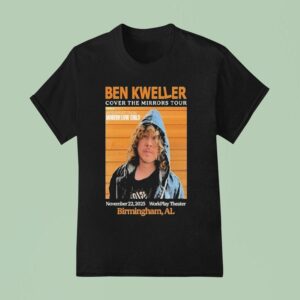 Ben Kweller Cover The Mirrors Tour Birmingham Al Workplay Theater T Shirt