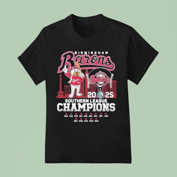 Birmingham Barons Southern League Champions Masco T Shirt