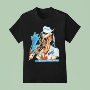 Blink Enema Of The State Skeleton Nurse T Shirt