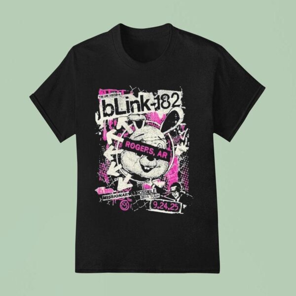 Blink Missionary Impossible Tour September In Rogers Ar Bunny T Shirt