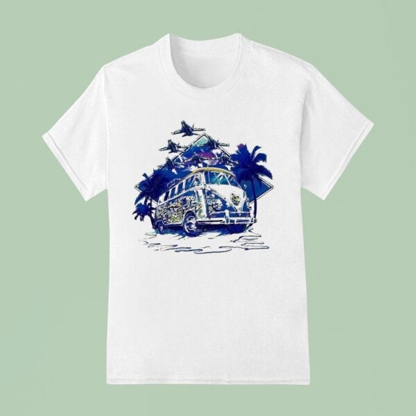 Blue Angels Beach Hippie Naval Aviation Museum Van T Shirt
