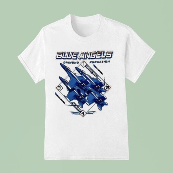 Blue Angels Diamond Formation Naval Aviation Museum T Shirt