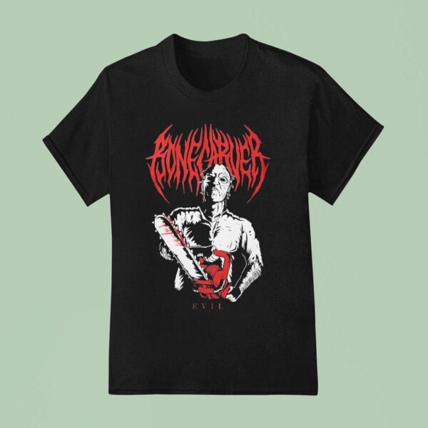 Bonecarver Evil Chainsaw T Shirt