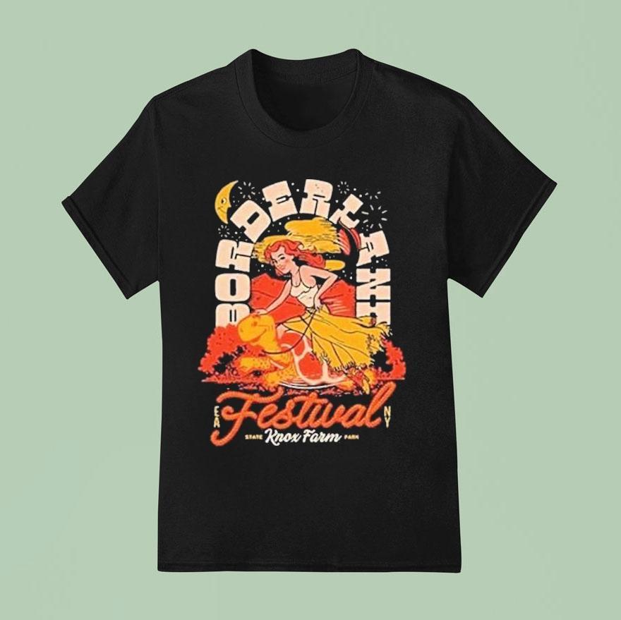 Borderland Festival In New York Princess Turtle Art Black At Knox Farm State Park East Aurora On September T Shirt