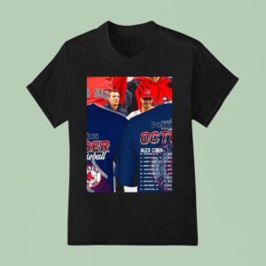 Boston Red Sox October Baseball Mlb Postseason Alex Cora Masco T Shirt