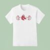 Boston Red Sox Weight Lifting Logo T Shirt