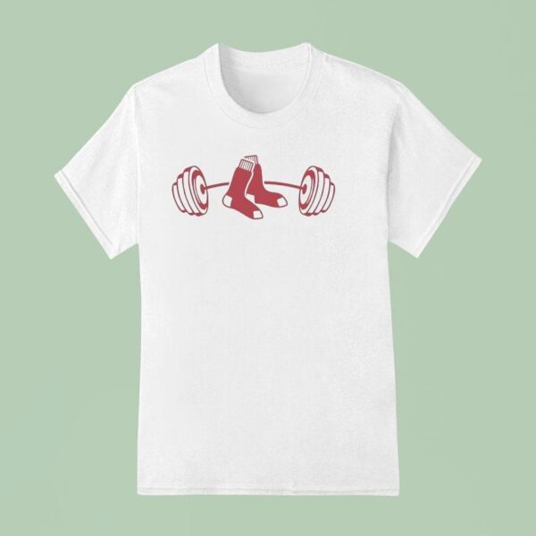 Boston Red Sox Weight Lifting Logo T Shirt