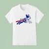 Boston Terrier Buffalo Bills Football Parody Logo T Shirt