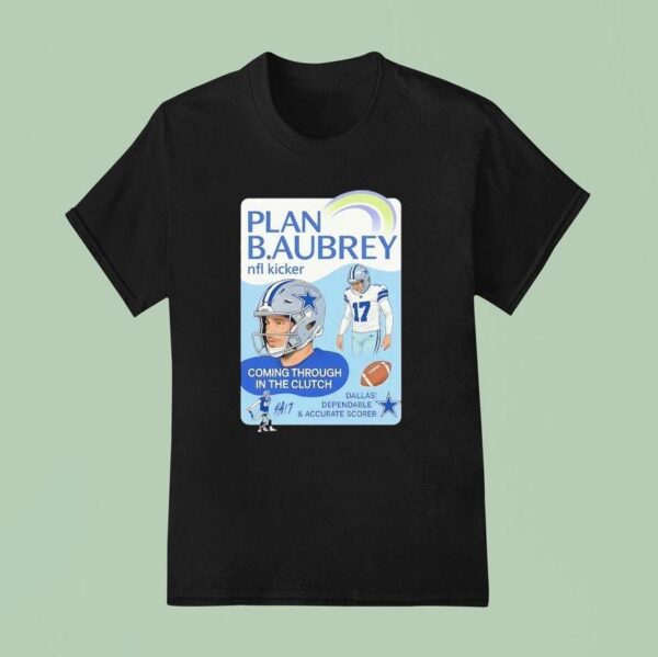 Brandon Aubrey Dallas Cowboys Nfl Kicker Coming Through In The Clutch T Shirt