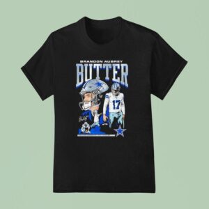 Brandon Aubrey Kicker Dallas Cowboys Football Signature T Shirt