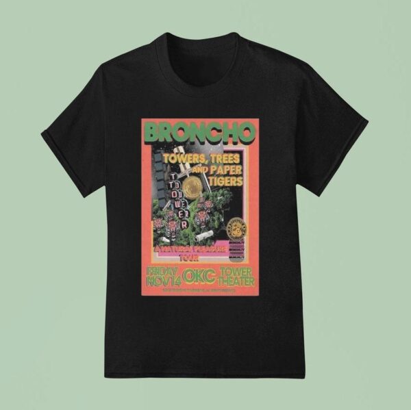 Broncho Tower Theatre In Oklahoma City Ok T Shirt