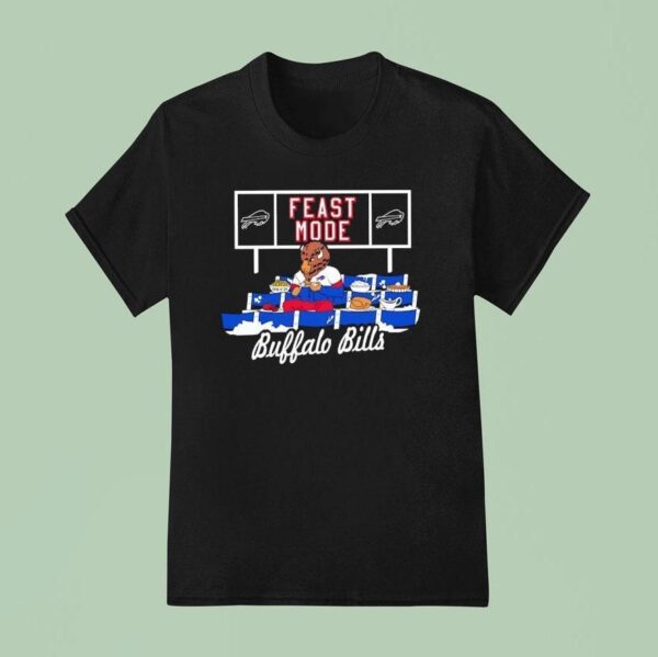 Buffalo Bills Football Mascot Eating Feast Mode T Shirt