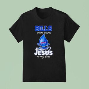 Buffalo Bills My Veins Jesus In My Hear T Shirt