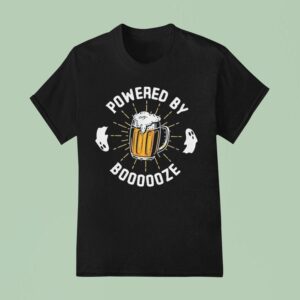 Bunker Branding Co Powered By Booze T Shirt