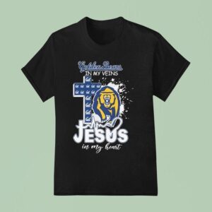 California Golden Bears In My Veins Jesus In My Hear T Shirt
