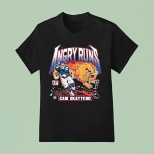 Cam Skattebo New York Giants Angry Runs Player T Shirt