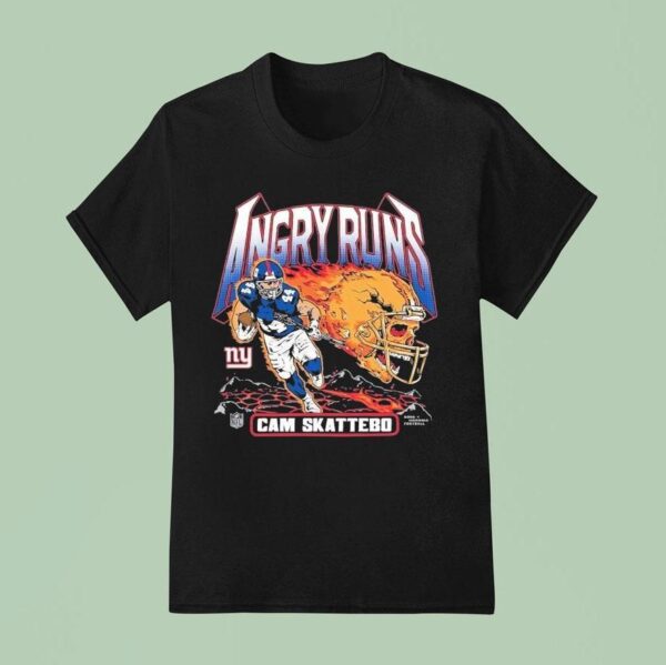 Cam Skattebo New York Giants Angry Runs Player T Shirt