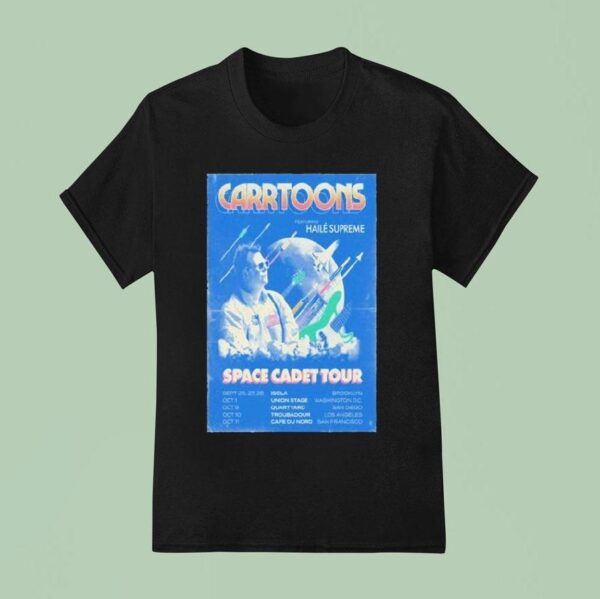 Carrtoons September October Space Cadet Tour T Shirt