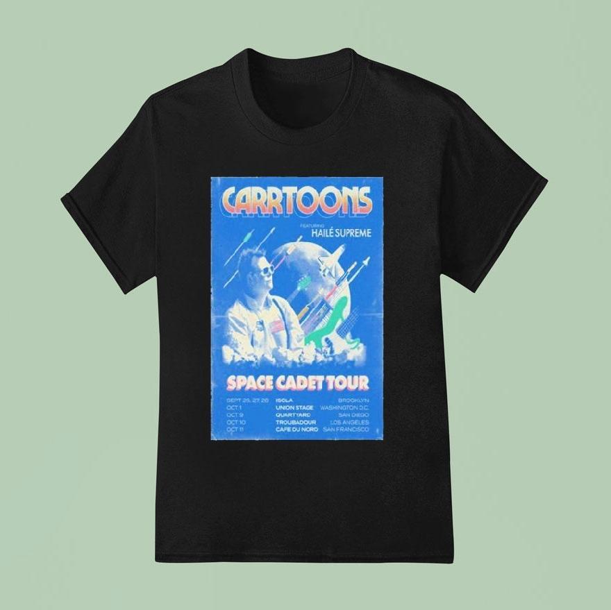 Carrtoons September October Space Cadet Tour T Shirt