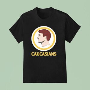Caucasians Style Washington Commanders Logo Parody T Shirt