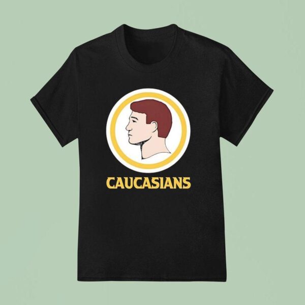 Caucasians Style Washington Commanders Logo Parody T Shirt